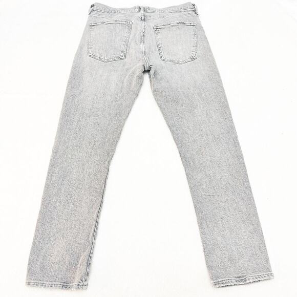AGOLDE Toni Straight Leg Denim Jeans Gray Wash Distressed A133-1138 Size 28 - Picture 3 of 9